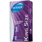 Manix King Size Boite de 12 Préservatifs Plus larges et plus Longs